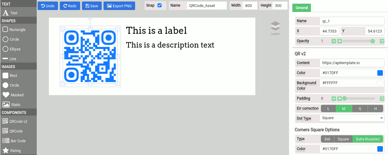 Create dynamic QR codes