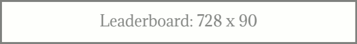 Leaderboard banner 728x90 size