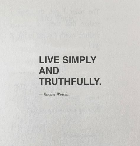 Live simply motivational Instagram quote post