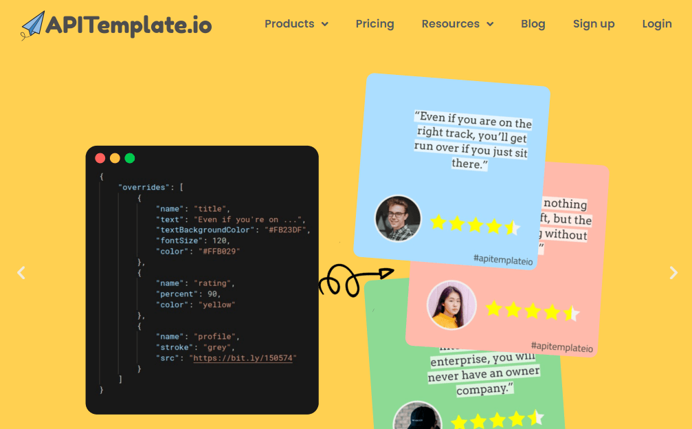 APITemplate.io account dashboard