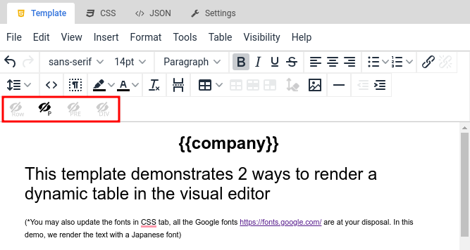 Jinja2 template with dynamic JSON rendering