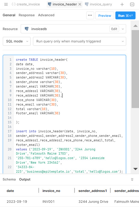 Adding a table component in Retool app builder