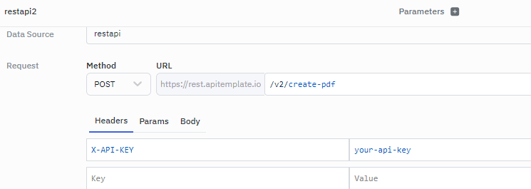 Duplicated ToolJet query creating the invoice_header table with sender and receiver details